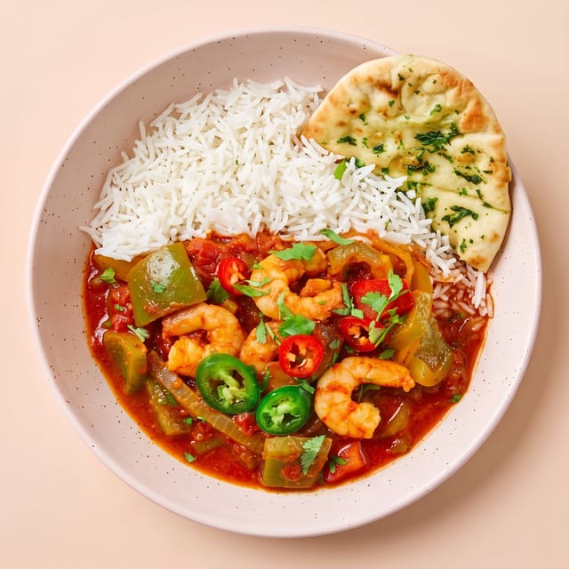 Shrimp Jalfrezi.