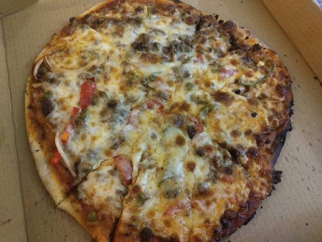 Lamb Keema Pizza.