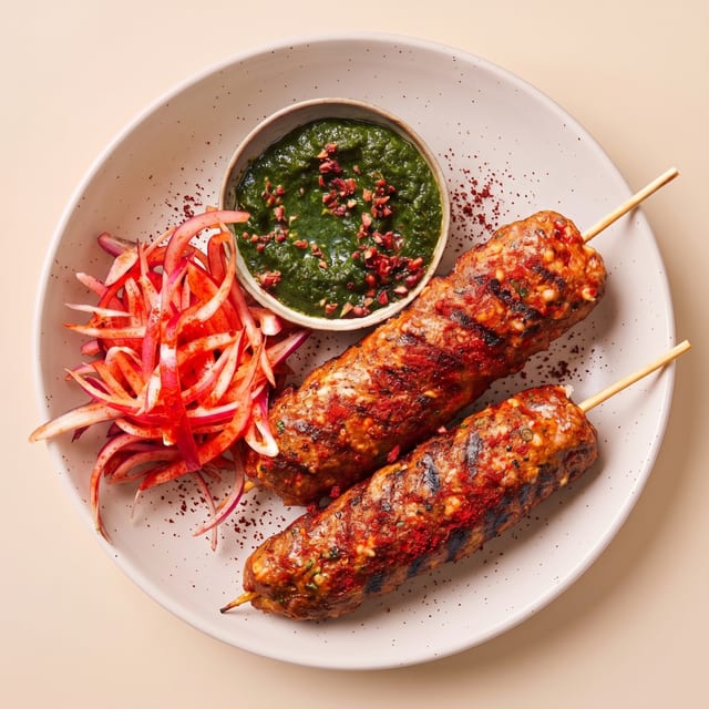 Lamb Seekh Kabab.