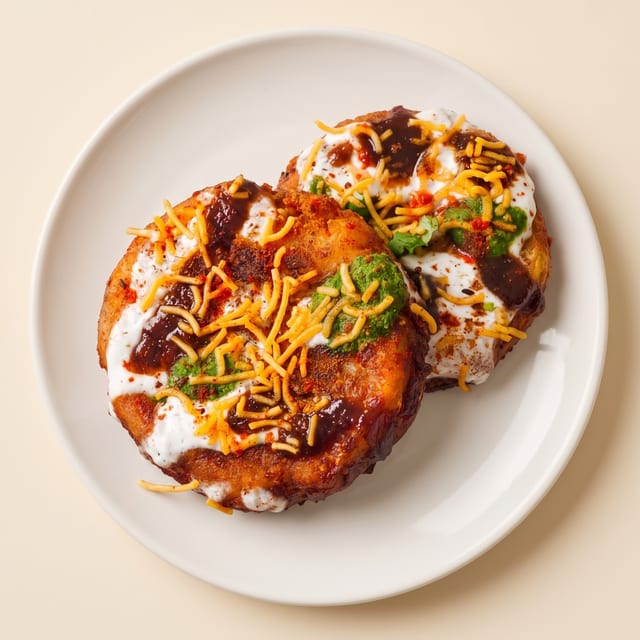 Aloo Tikki Chaat.