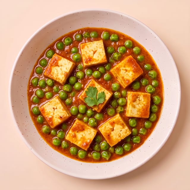 Mattar Paneer.