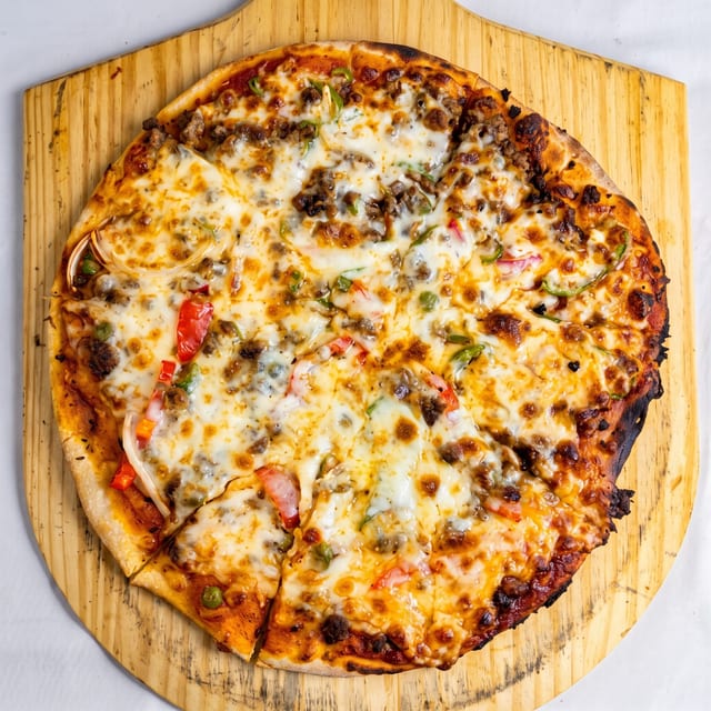 Lamb Keema Pizza.