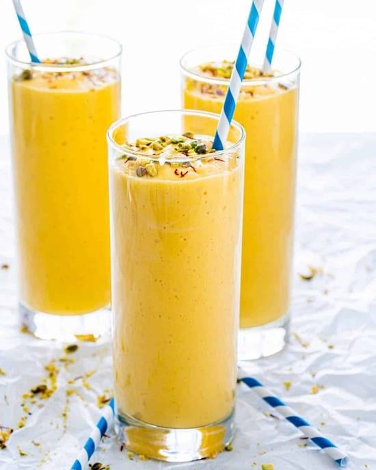 Straw/mango Lassi.